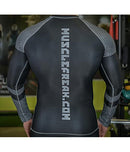Muscle Freak Rashguard "BLACK & SILVER CELLS" - Muscle Freak