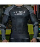 Muscle Freak Rashguard "BLACK & SILVER CELLS" - Muscle Freak