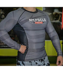 Muscle Freak Rashguard "CARBON SILVER" - Muscle Freak